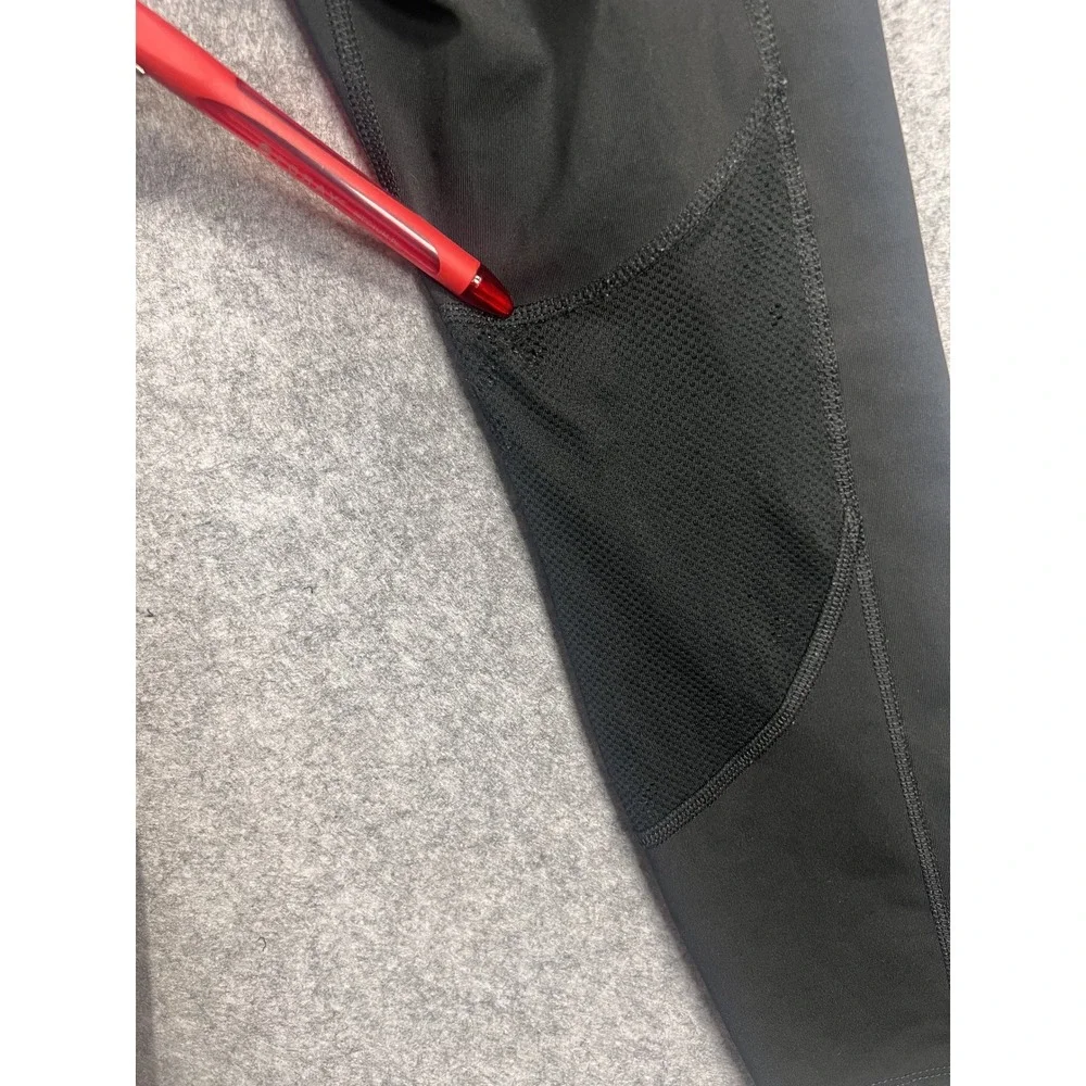 Nike Dri-FIT Running Leggings XS Black Mesh‎ Panels Pocket